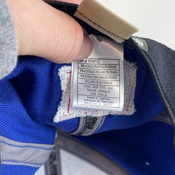 Top of the World Kansas Jayhawks Adjustable Hat OS Royal Blue Staple Memory Fit - Picture 7 of 9